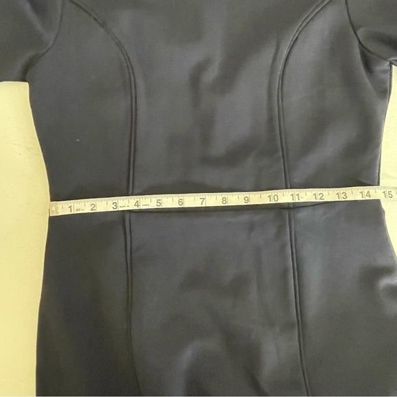 Brooks Brothers Navy Stretch Ponte Short Sleeve Sheath Dress - Picture 15 of 16